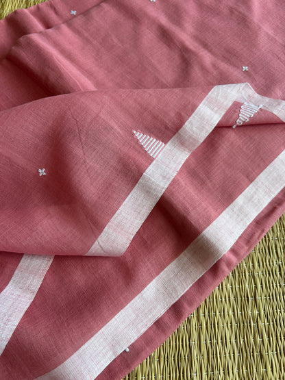 PINK JAMDANI SAREE