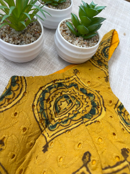 YELLOW HAKOBA BLOUSE