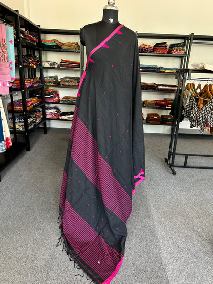BLACK JAMDANI SAREE