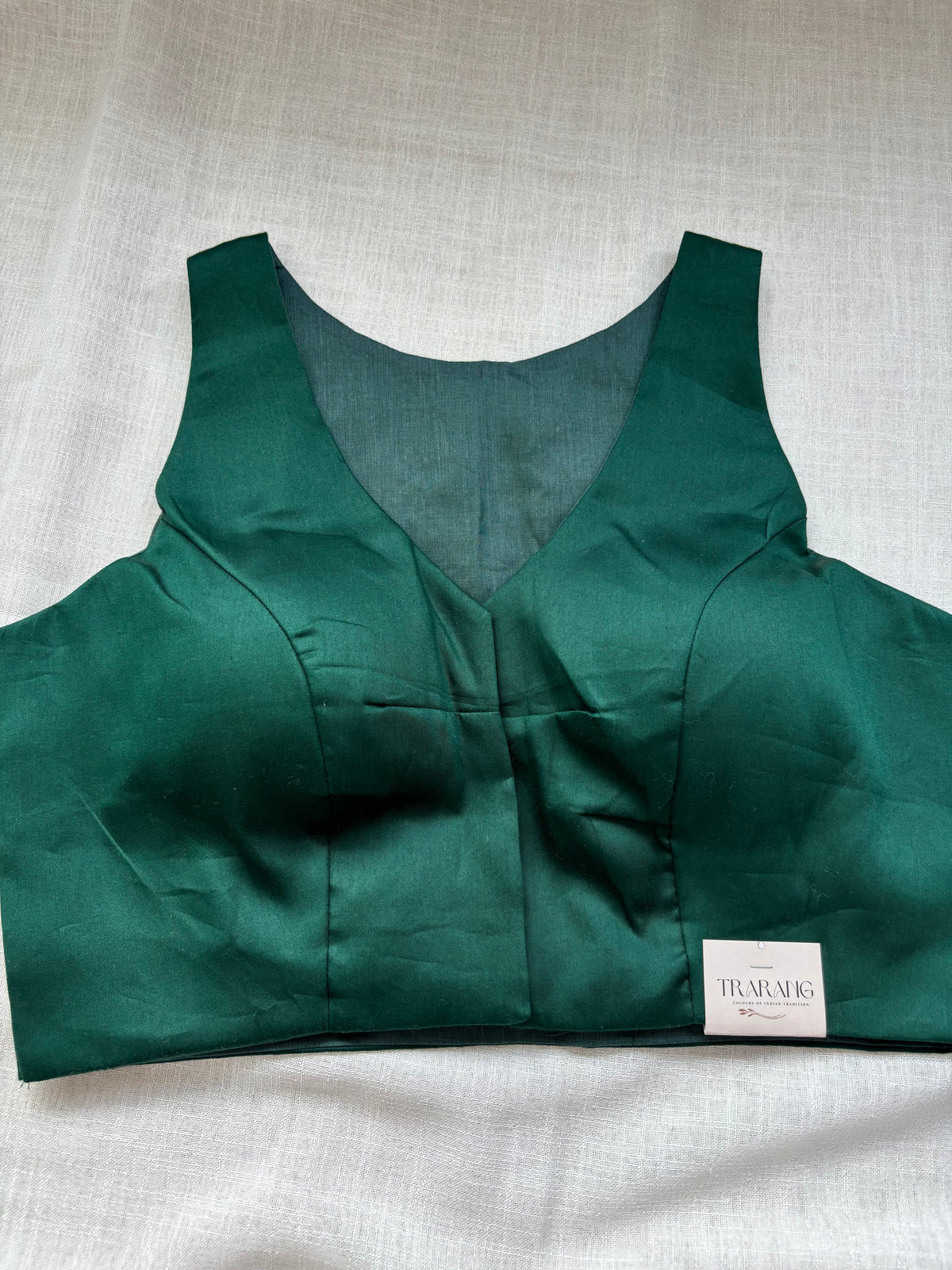 GREEN COTTON BLOUSE