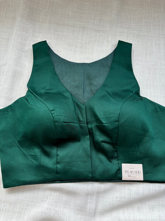 GREEN COTTON BLOUSE