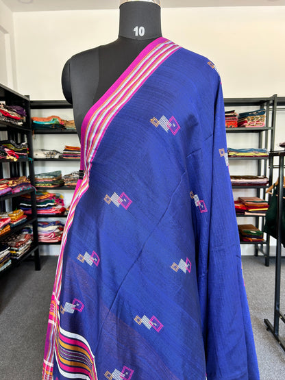 BLUE JAMDANI SAREE