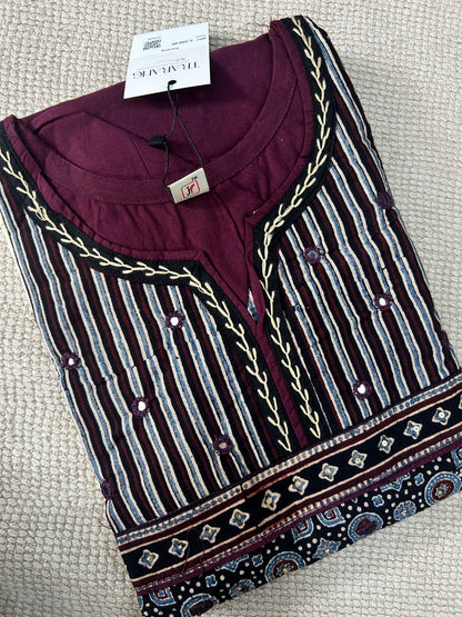 WINE COTTON SUIT
