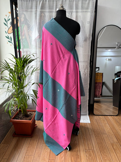 PINK DHANIAKHALI SAREE