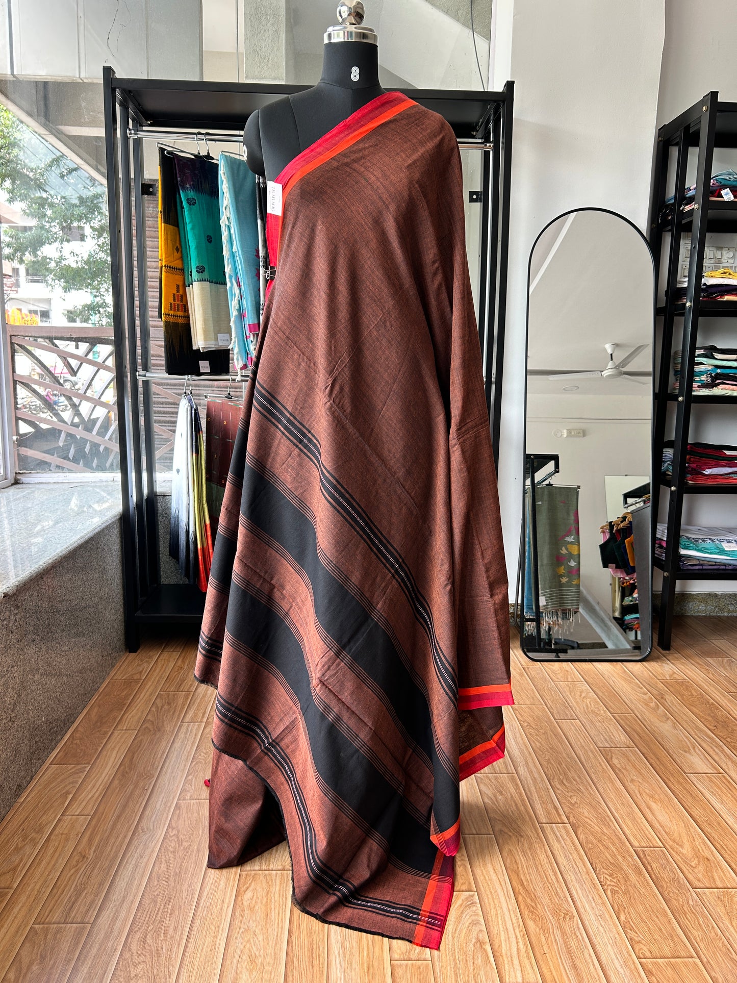 BROWN DHANIAKHALI SAREE