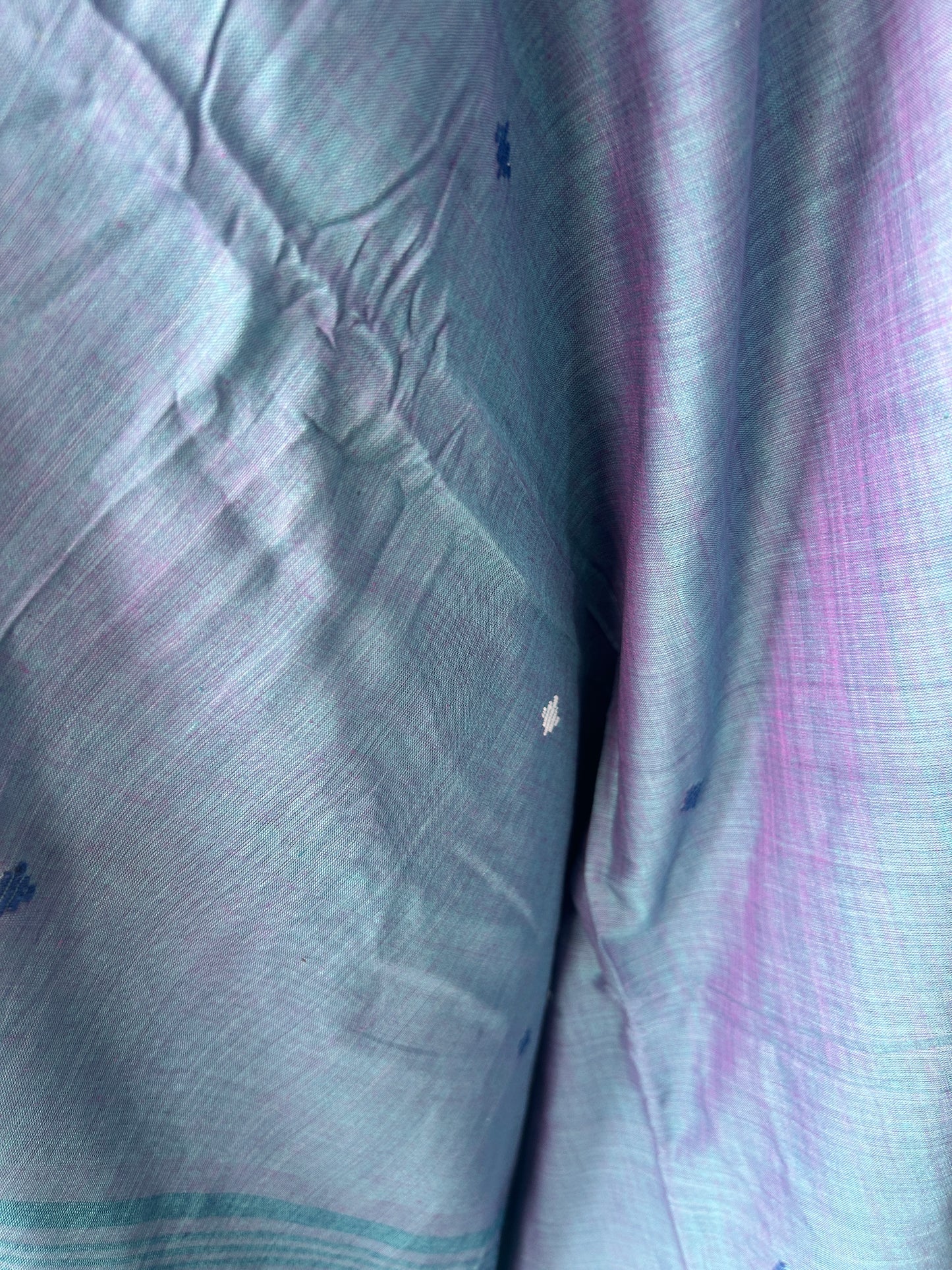 TEAL DHANIAKHALI SAREE