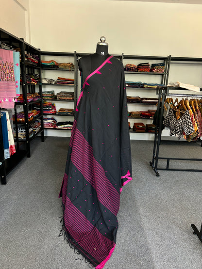 BLACK JAMDANI SAREE