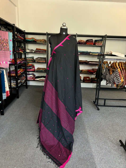 BLACK JAMDANI SAREE
