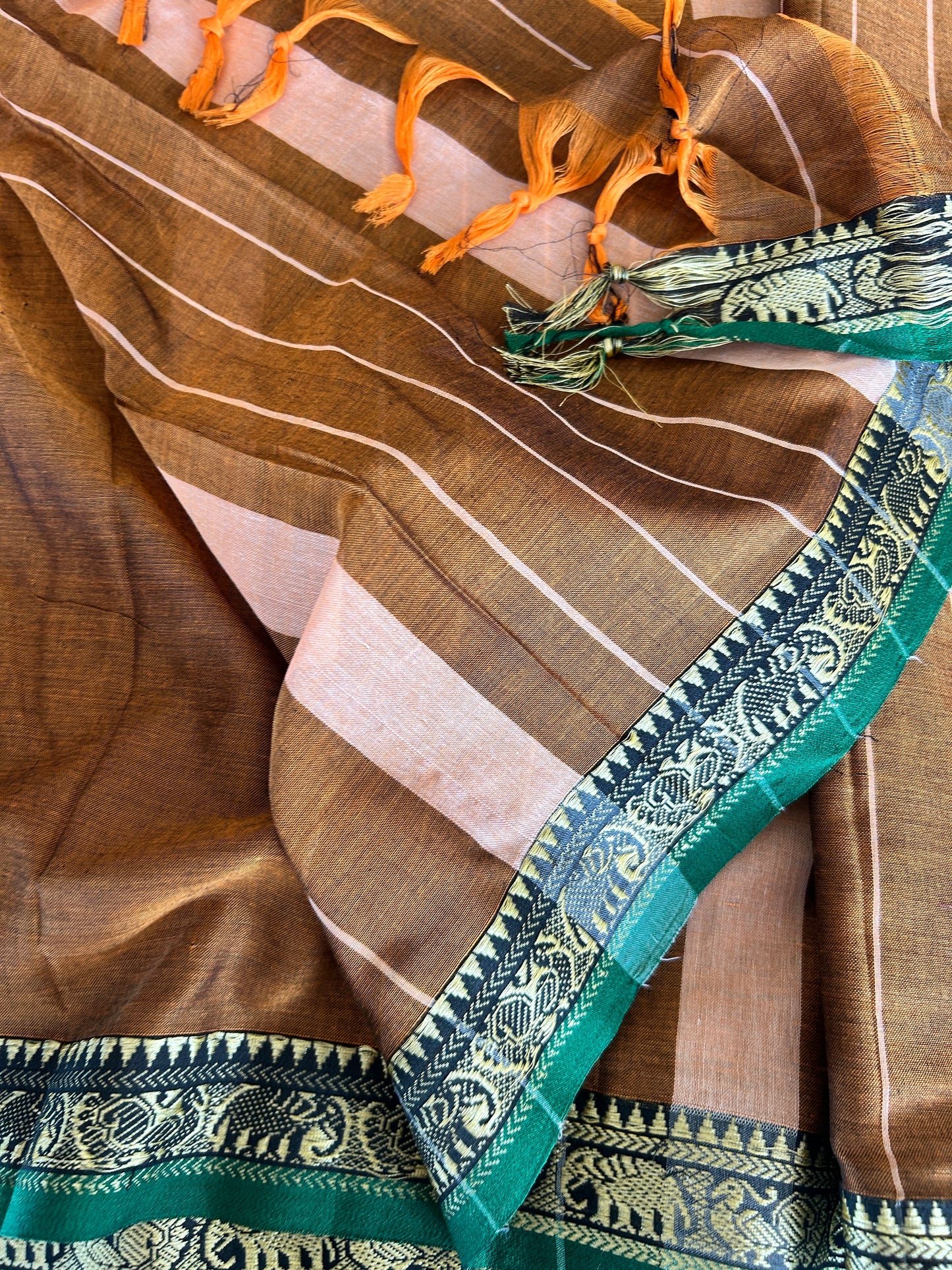 YELLOW NARAYANPET SAREE
