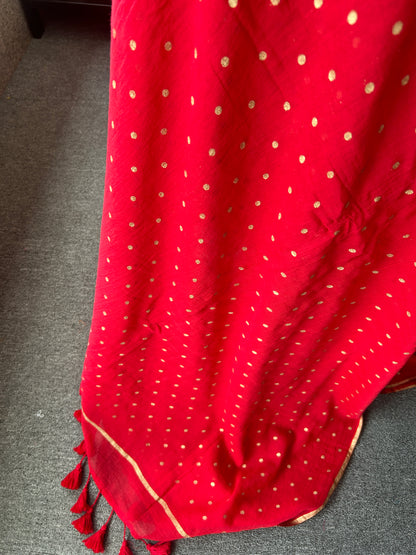 RED MUL SAREE