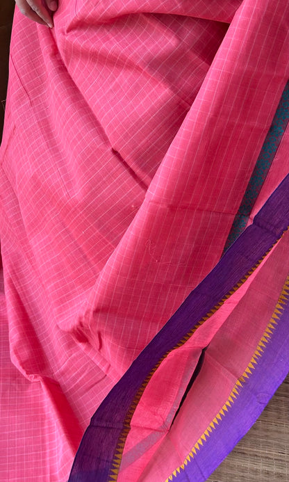 PINK NARAYANPET SAREE