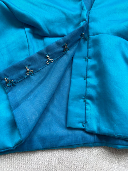 BLUE COTTON BLOUSE