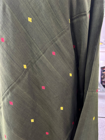 GREEN JAMDANI SAREE