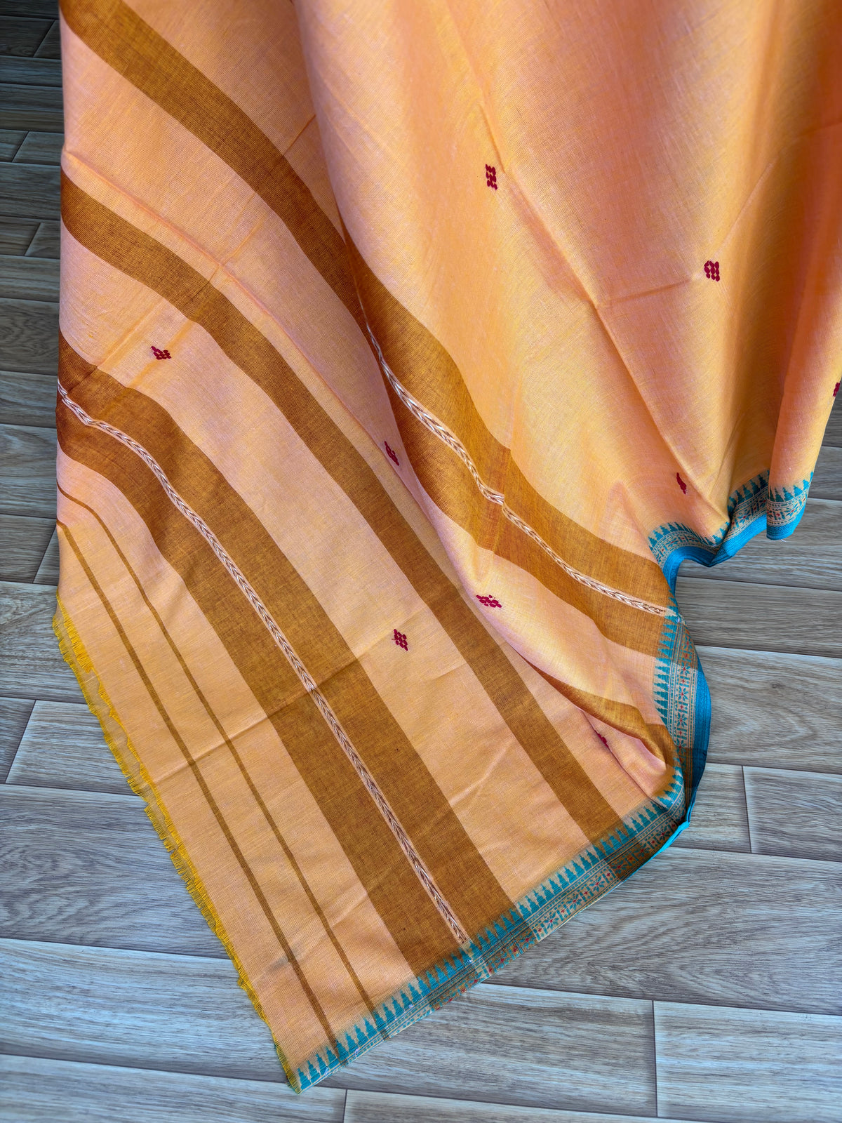 ORANGE DHANIAKHALI SAREE