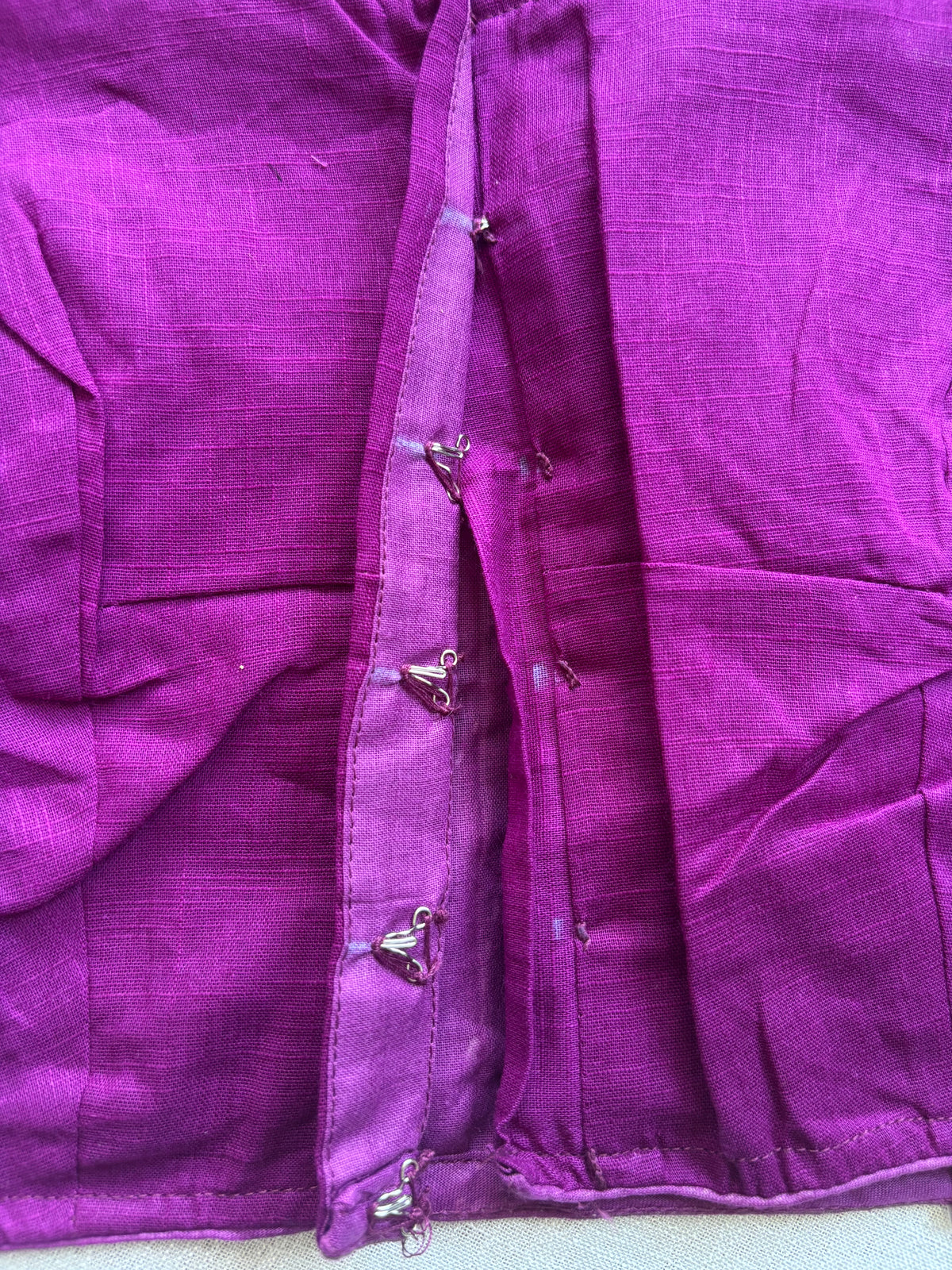 Purple hand painted blouse
