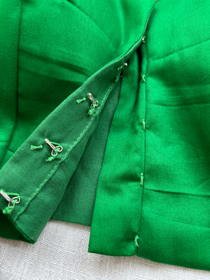 GREEN COTTON BLOUSE