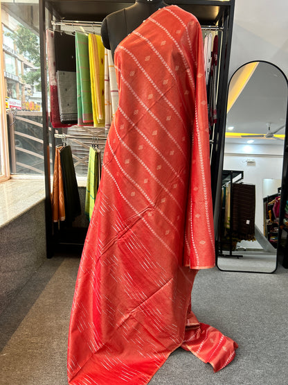 ORANGE TISSUE SAREE