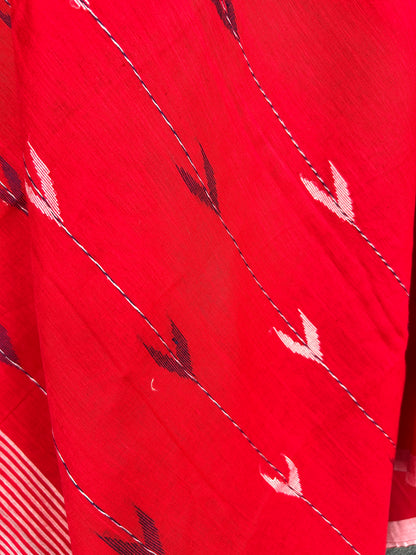 RED TEMPLE JAMDANI