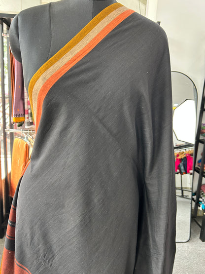 BLACK DHANIAKHALI SAREE