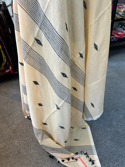 BIEGE MUL JAMDANI SAREE