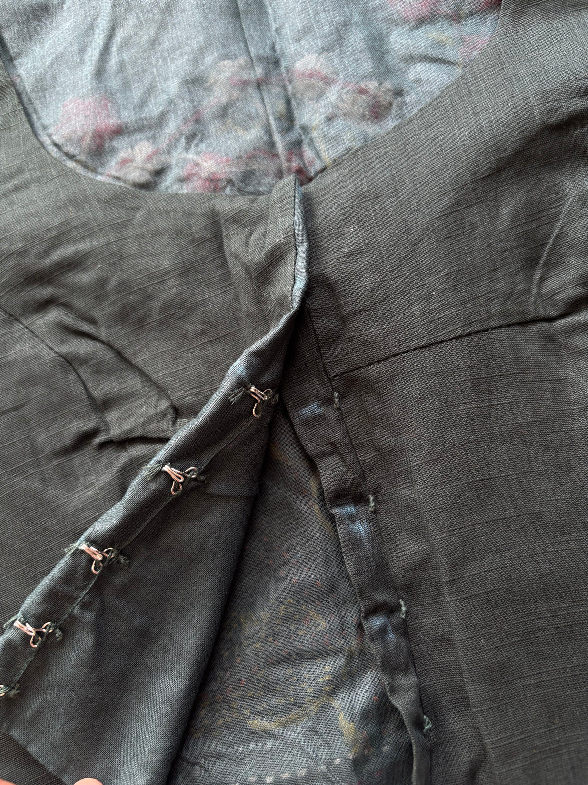 Grey Embroidered blouse