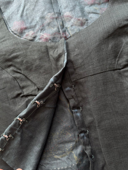 Grey Embroidered blouse