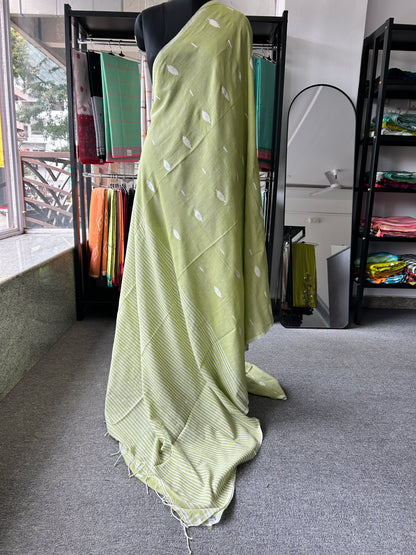 GREEN MUL JAMDANI SAREE