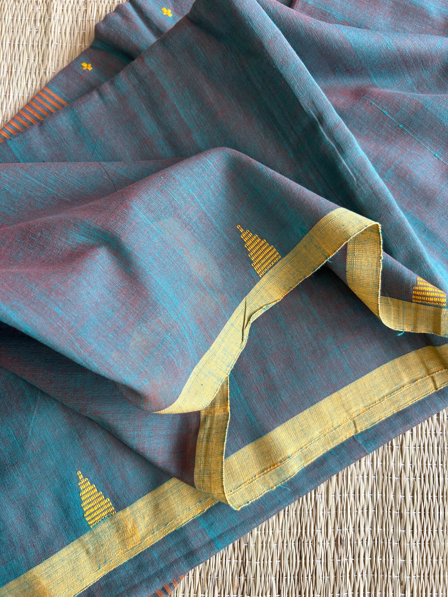 GREEN JAMDANI SAREE