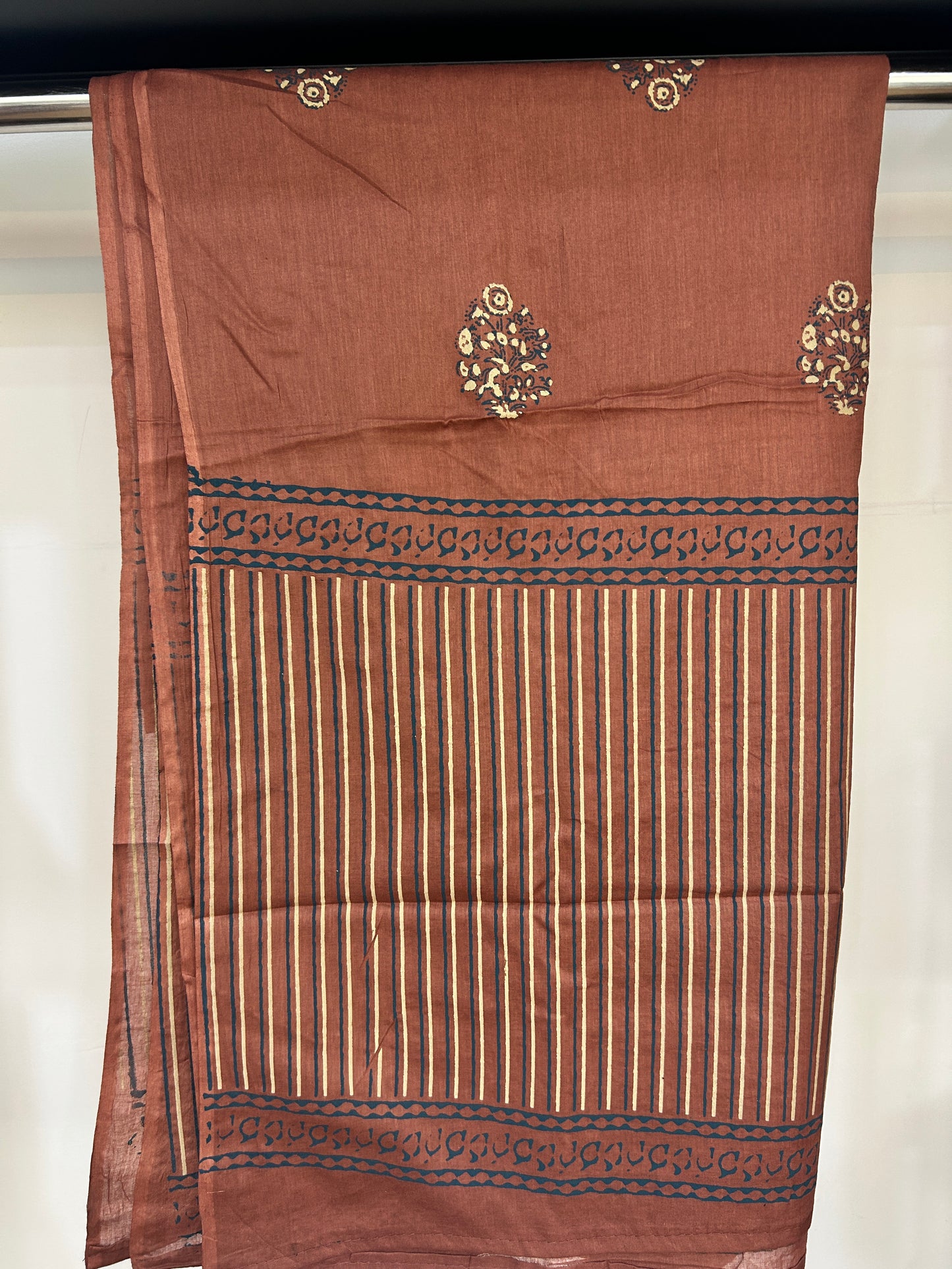 BLUE GAMTHI COTTON SUIT