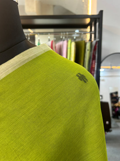 GREEN MUL JAMDANI SAREE