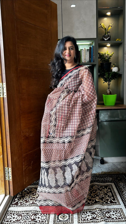 Black kota saree