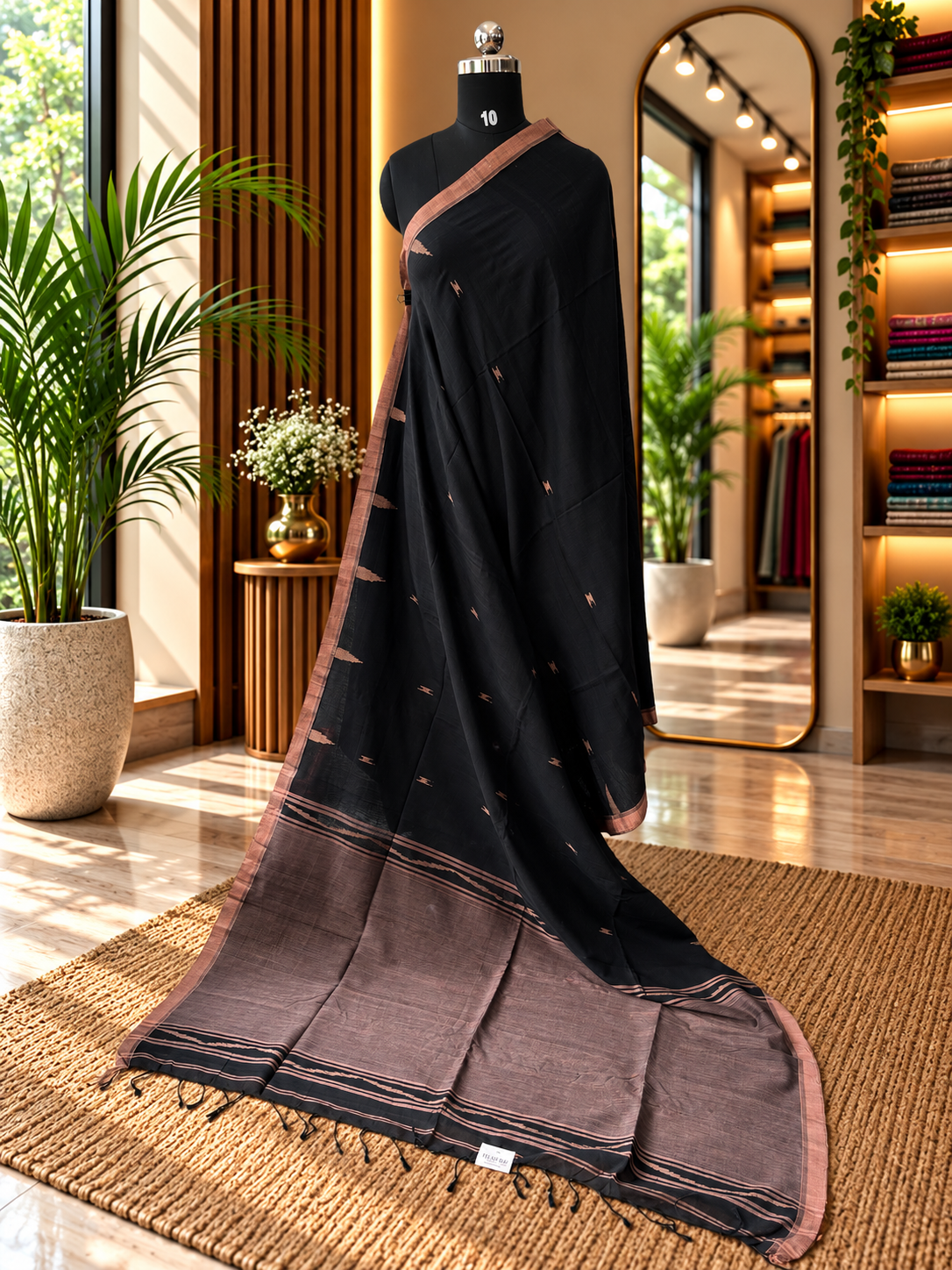 BLACK JAMDANI SAREE