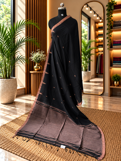 BLACK JAMDANI SAREE