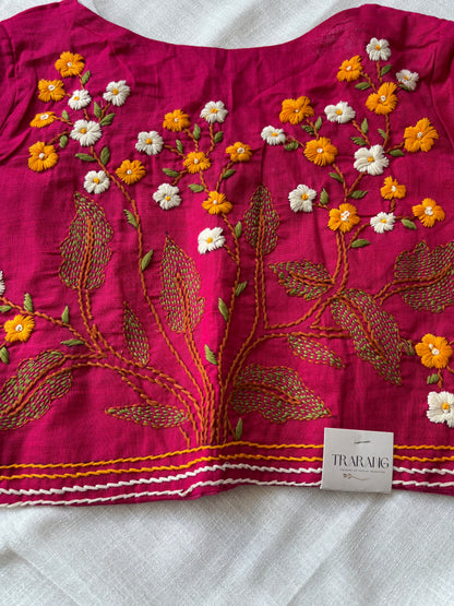 Pink Embroidered blouse