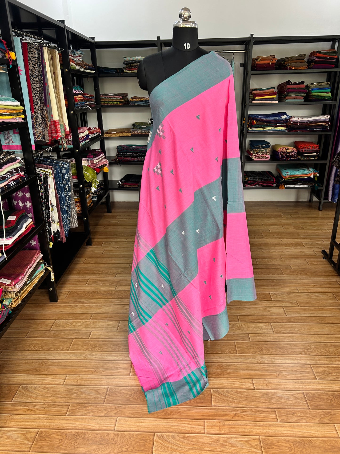 PINK DHANIAKHALI SAREE