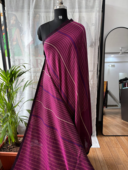 PURPLE MERCERISED SAREE