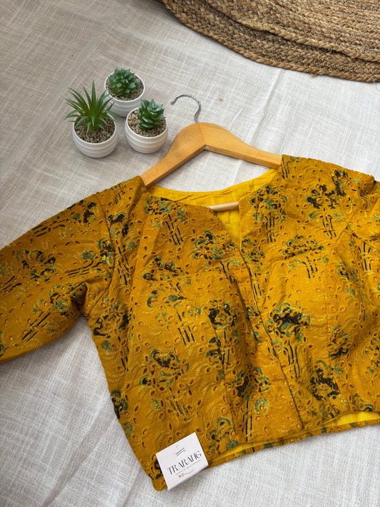YELLOW HAKOBA BLOUSE
