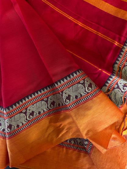 PINK NARAYANPET SAREE