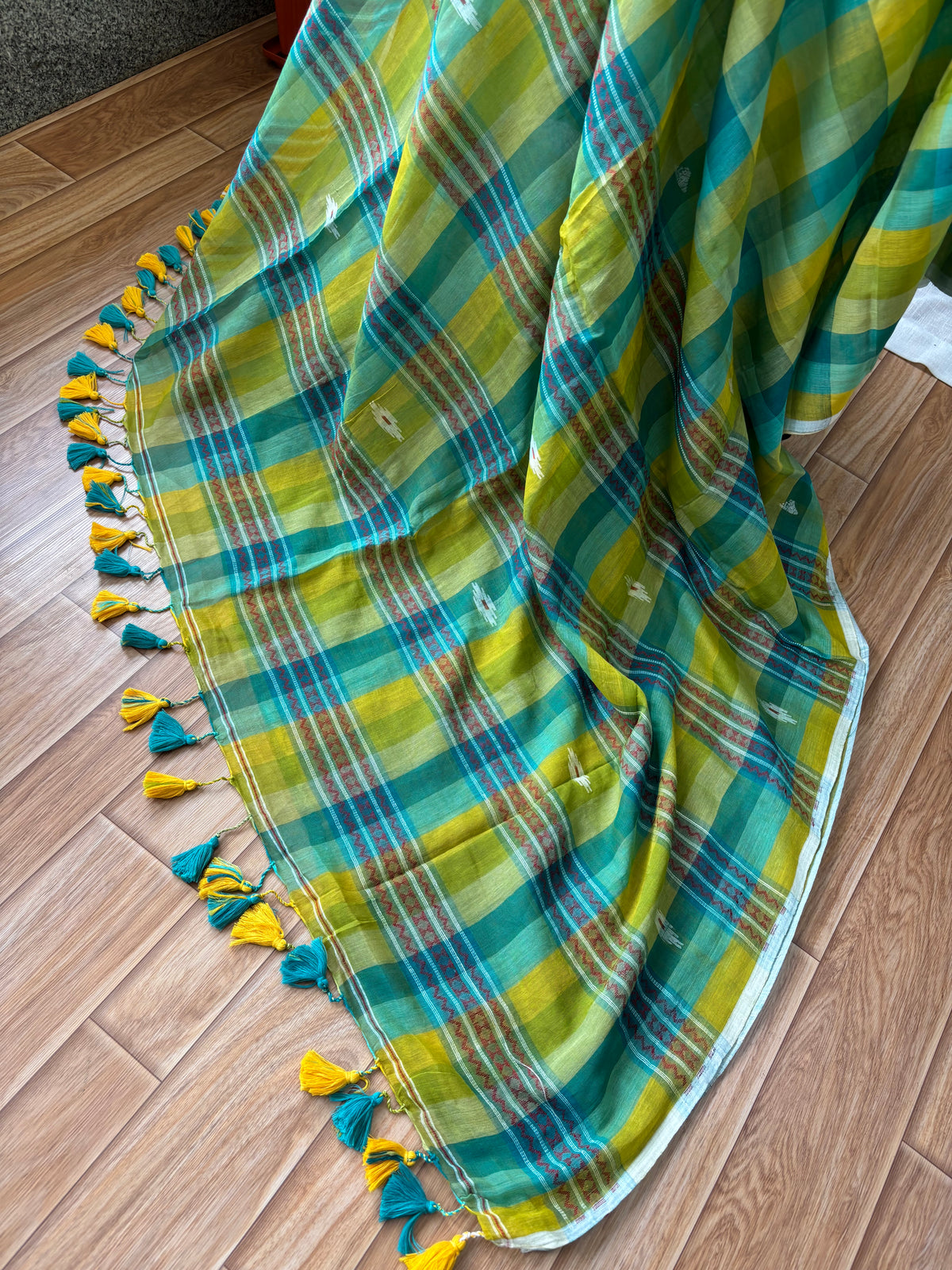GREEN INSPIRED BHUJODI SAREE