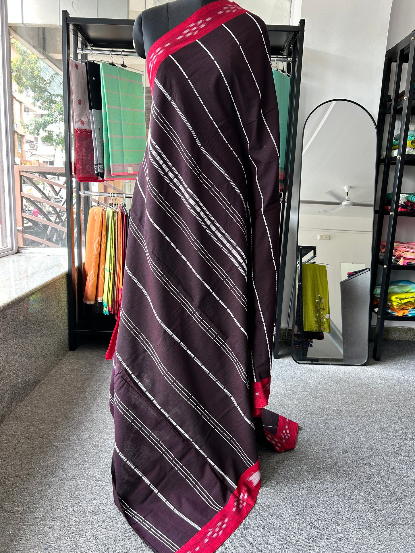 BROWN BEGAMPURI SAREE