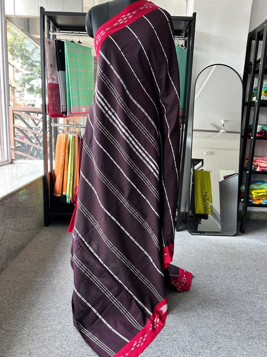 BROWN BEGAMPURI SAREE