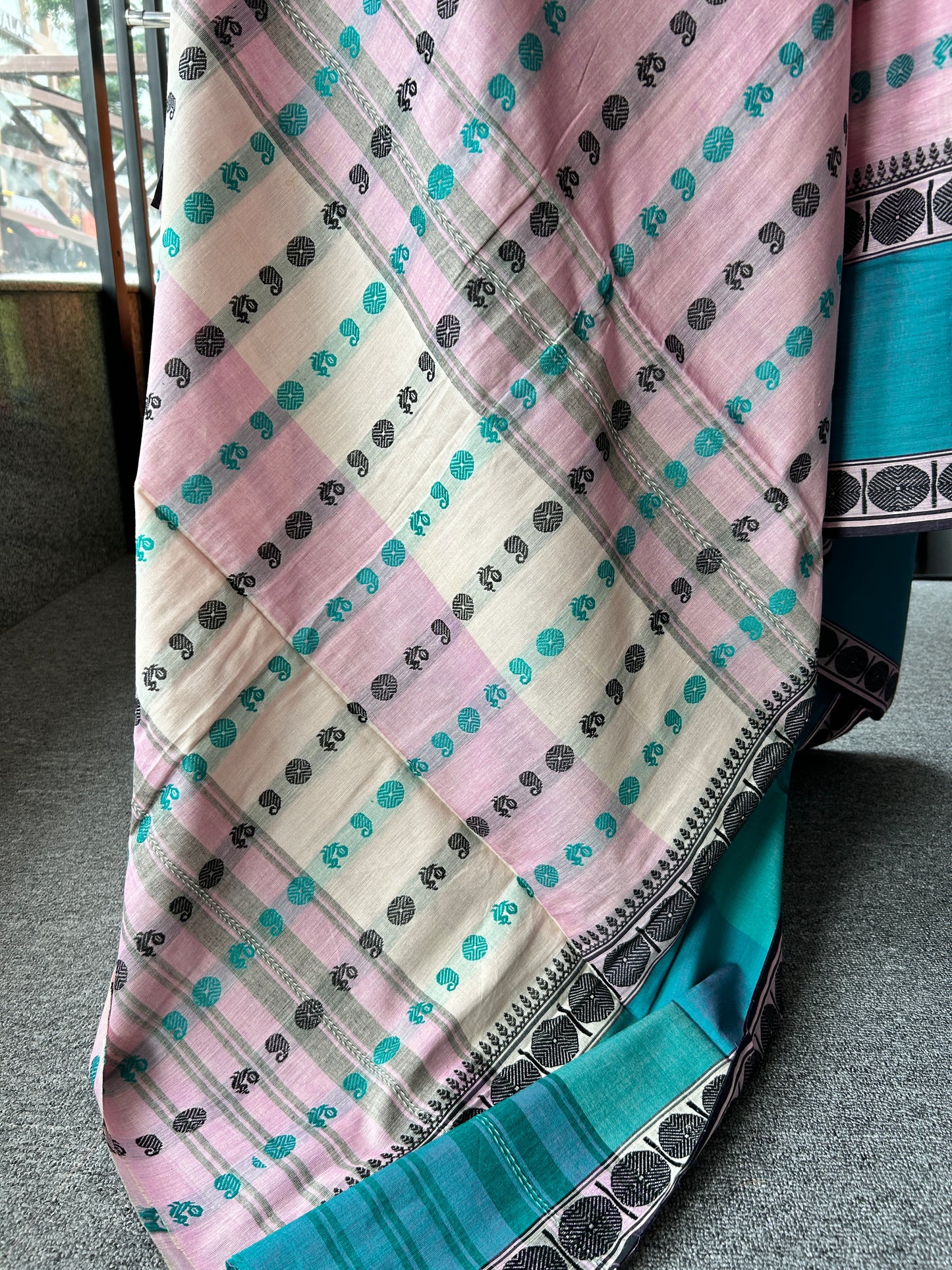 PINK DHANIAKHALI SAREE