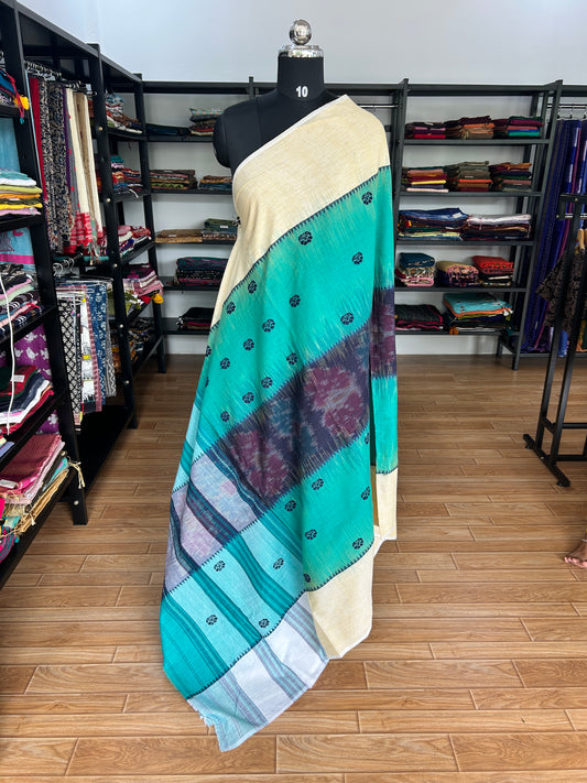 GREEN DHANIAKHALI SAREE