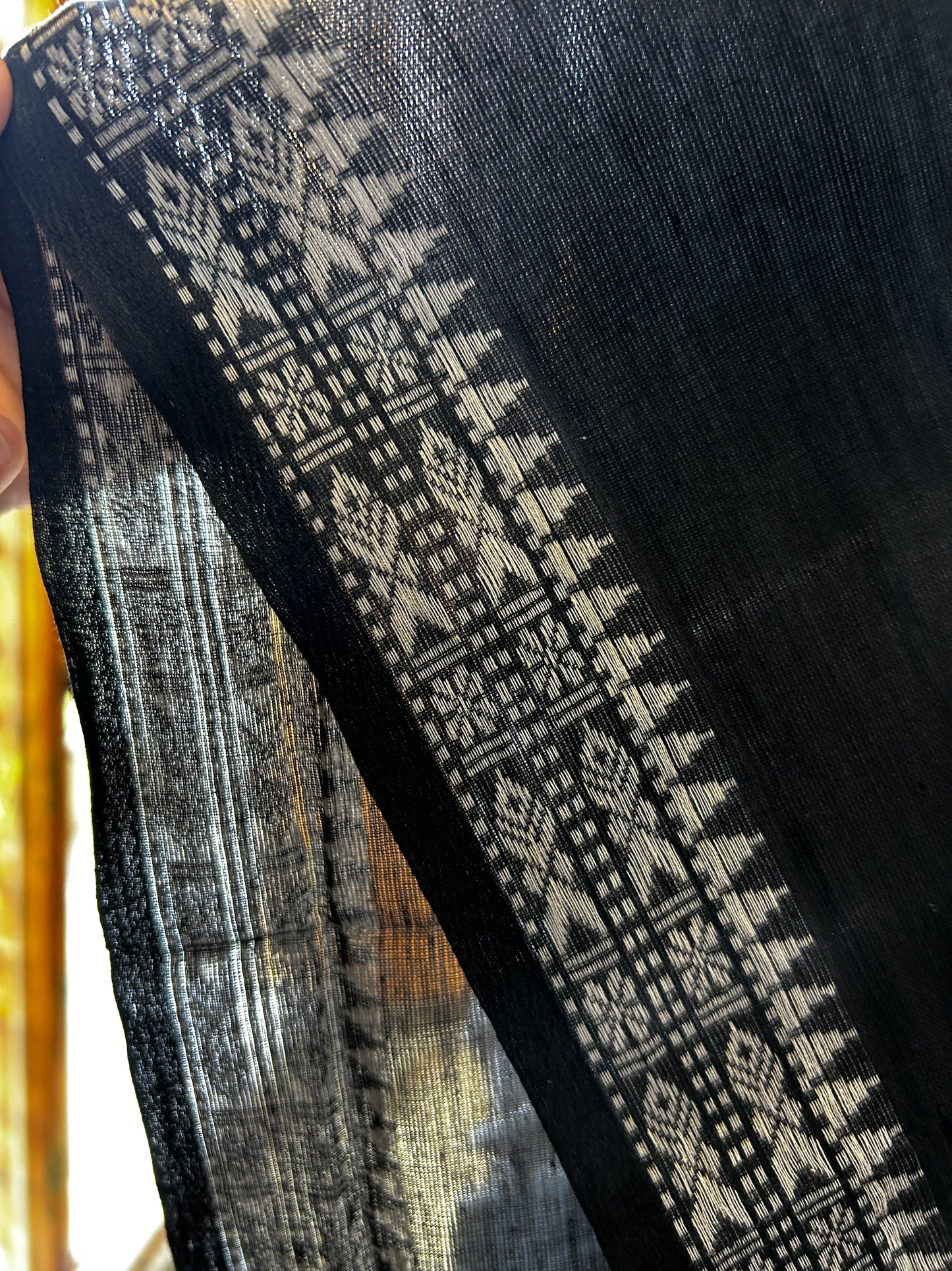 BLACK DHANIAKHALI SAREE