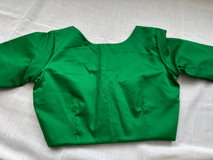 GREEN COTTON BLOUSE