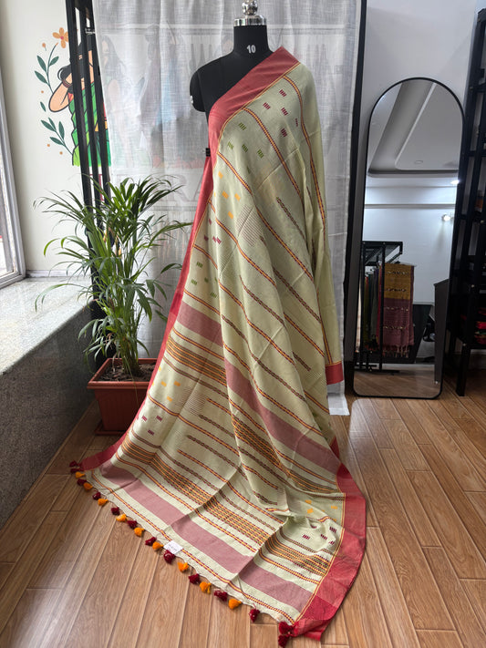 GREEN JAMDANI SAREE