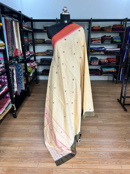 YELLOW DHANIAKHALI SAREE