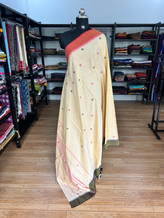 YELLOW DHANIAKHALI SAREE