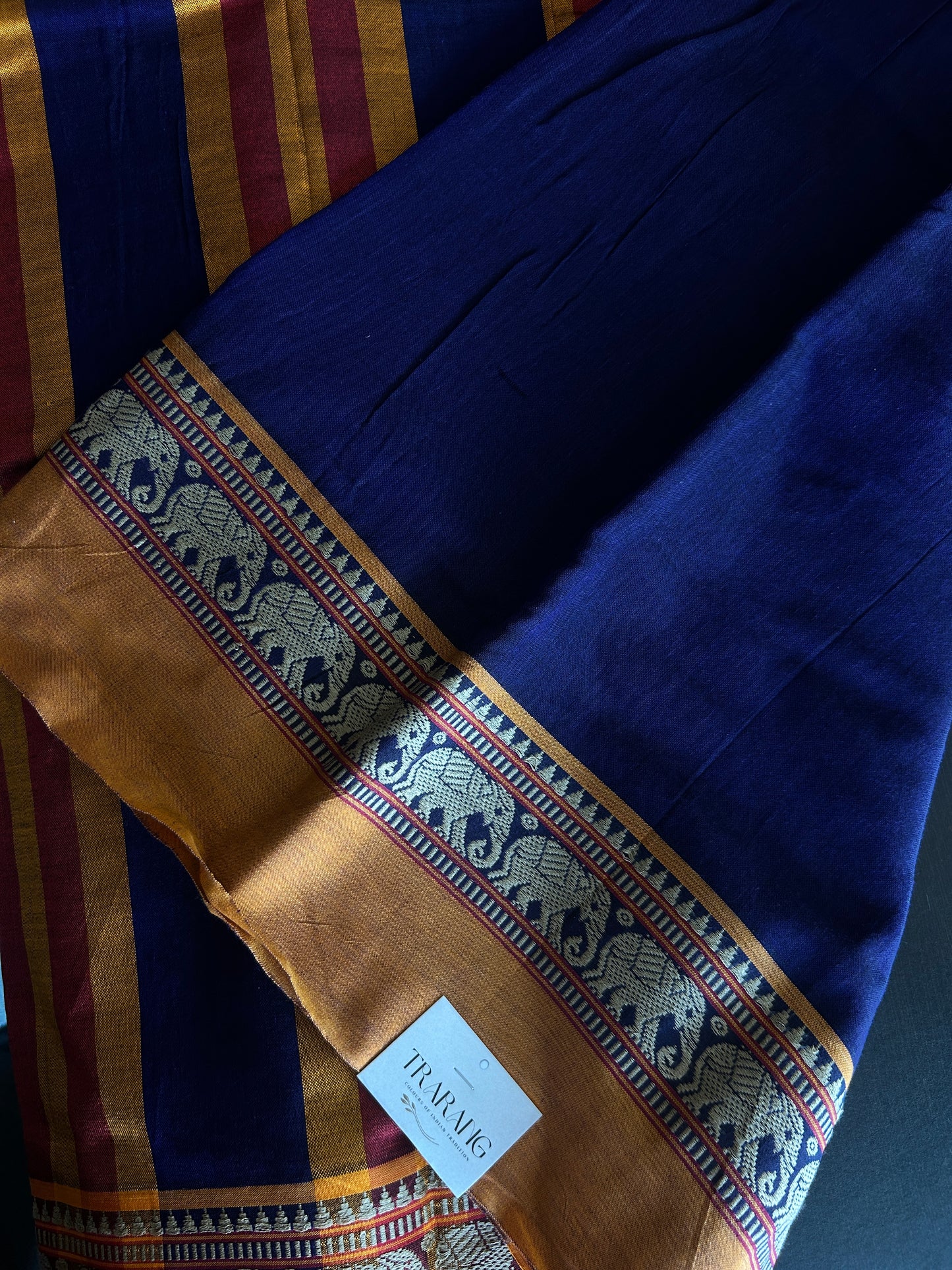DARK BLUE NARAYANPET SAREE