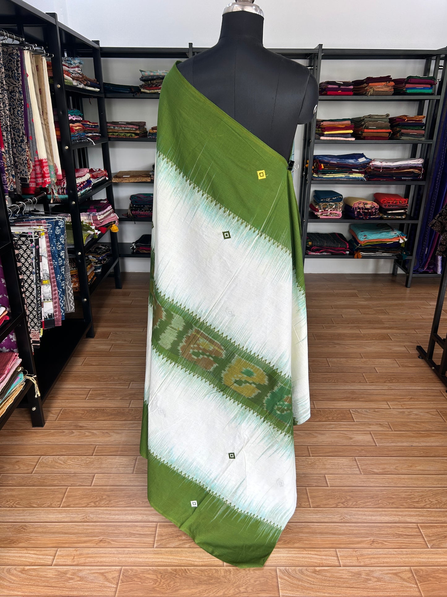 GREEN DHANIAKHALI SAREE